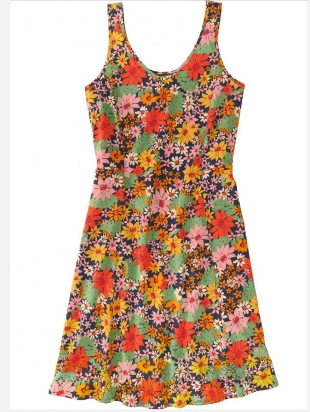 Toad&Co Crusher Sun-kissed Dress Size Small S Floral Sleeveless Lightweight